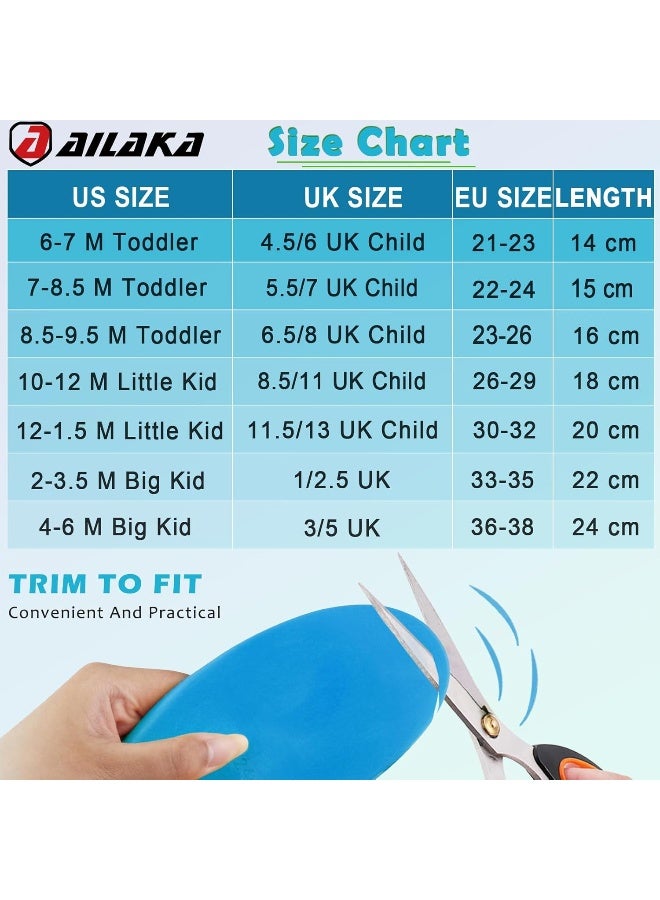 Ailaka Kids Orthotic Arch Support Insoles, PU Foam Cushioning Arch Support Shoe Insert for Overpronation Children Toddlers Flat feet, Plantar Fasciitis(8.5-9.5 M US Toddler) - Image 4